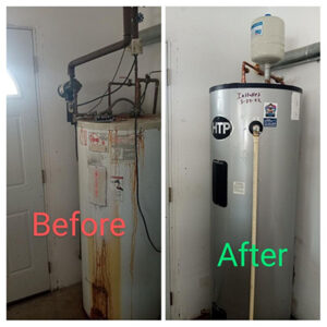 water heater before and after