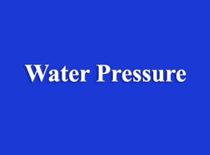 words water pressure